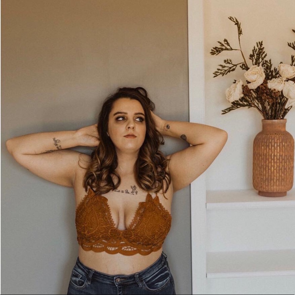 Burnt orange bralette